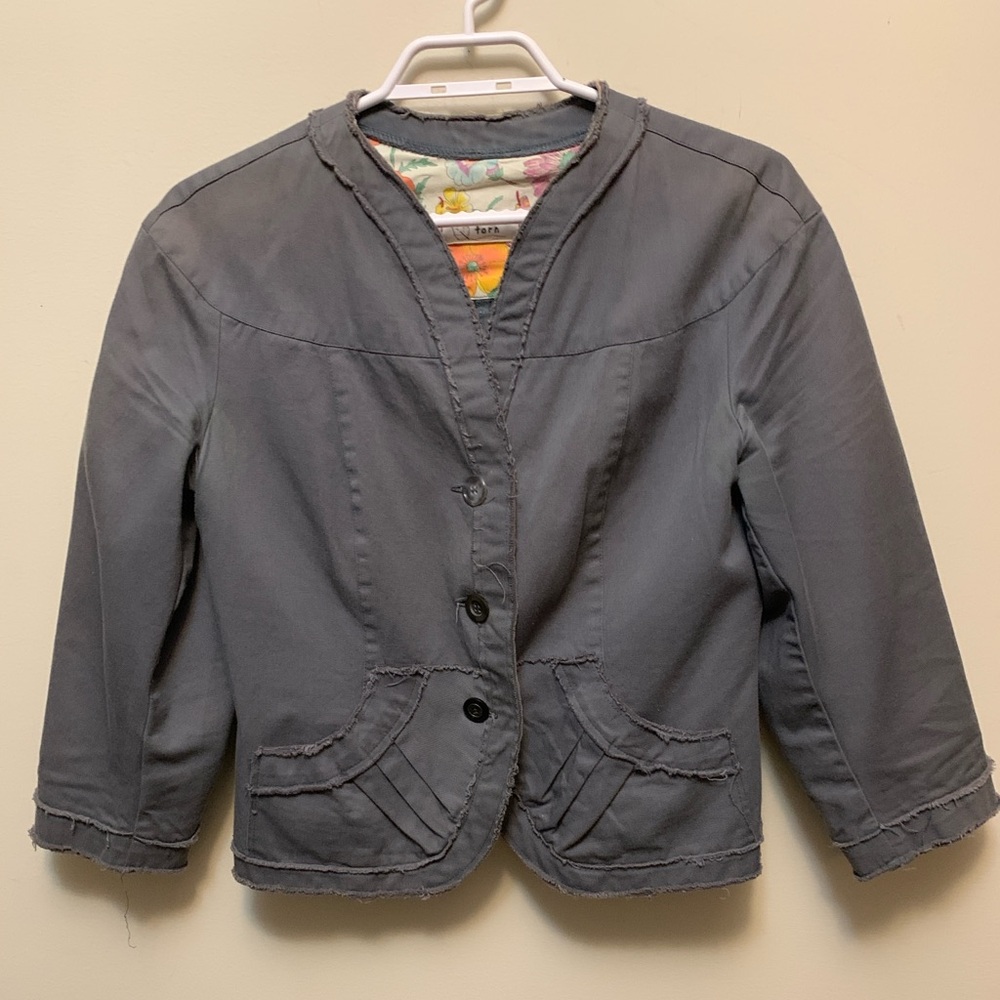 TORN Cropped Organic Cotton Funky Jacket